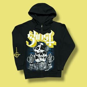 Ghost Band Handful of Demons Hoodie Sweatshirt Full Zip Jacket Mens Small Black